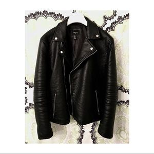 Faux Leather Biker Jacket